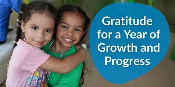 Gratitude for a year of growth and progress